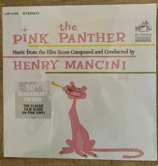 Pink Panther Music From Film Henry Mancini 50th Ann Pink Vinyl Record Lp Classic