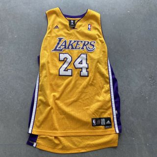 Adidas Jersey Kobe Bryant Los Angeles Lakers Large L Gold 24 Nba