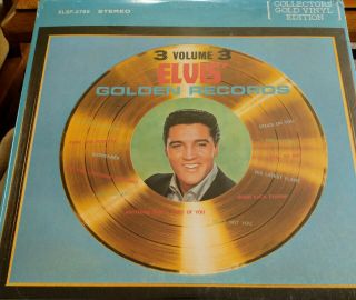 Elvis Presley Golden Records Volume 3 Lp Collectors Gold Vinyl Edition