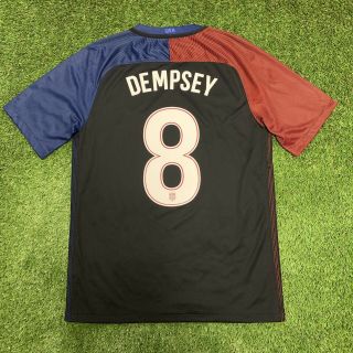 2016 Us Soccer Clint Dempsey Nike Jersey Shirt Kit Black Away Medium M Usa 8