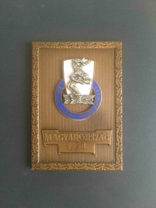 Fila Wrestling World Championship - Hungary Budapest 1958 Plaque Medal