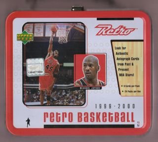 Michael Jordan Lunchbox From 1999 - 00 Upper Deck Retro Nba No Cards Or Packs