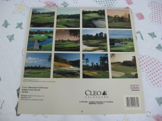 Vintage 1994 Golf Digest 12 of the Most Challenging Holes in America Calendar 3