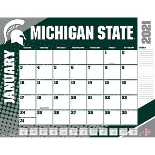 Turner Sports Michigan State Spartans 2021 22x17 Desk Calendar