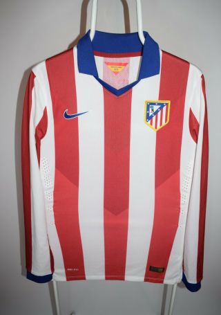 Nike 2014 - 15 Atletico Madrid Player Issue Away L/s Shirt Jarsey Size S
