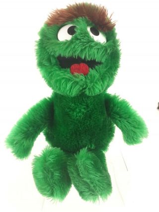Vintage Applause Oscar The Grouch Sesame Street Plush Toy 12”