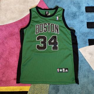 Adidas Authentic Paul Pierce Boston Celtics Alternate Jersey Nba Sewn Green 56