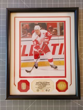Steve Yzerman Game Stick Photo Display Limited to 250,  Detroit Red Wings 2