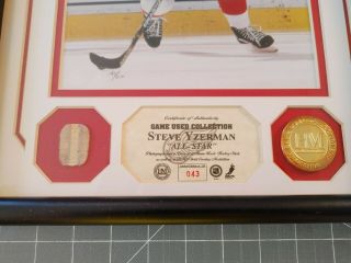 Steve Yzerman Game Stick Photo Display Limited to 250,  Detroit Red Wings 3