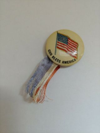 Vintage God Bless America Pin
