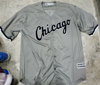 Sweet Majestic Coolbase Tim Anderson Chicago White Sox Jersey Men 