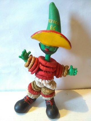 Mexico,  1986 Football World Cup,  Pique Mascot,  Figurine,  Figure,  Soccer