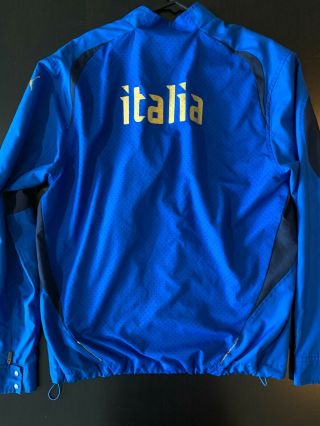 Authentic Italian National Team Italia 2006 World Cup Pre - Match Warm Up Jacket M