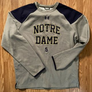 Notre Dame Football Team Issued Under Armour Sweatshirt 5 Xl