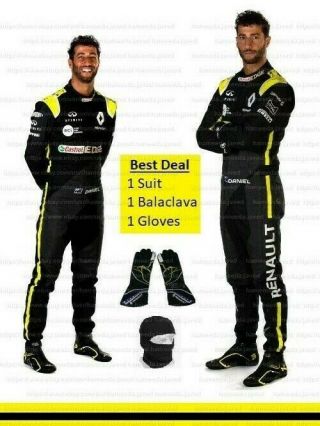 2020 F1 Daniel Ricciardo Suit And Gloves Karting Suit And Daniel Karting Gloves