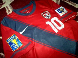 Jersey Us Landon Donovan Nike Usa (l) Gold Cup 2011 Usmnt Red La Galaxy
