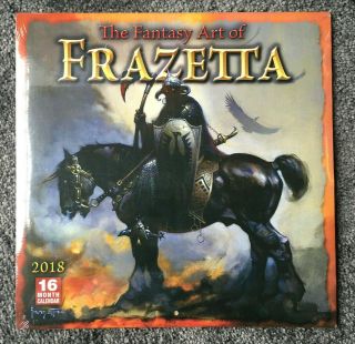 Fantasy Art Of Frazetta 2018 (16 Month) Calendar