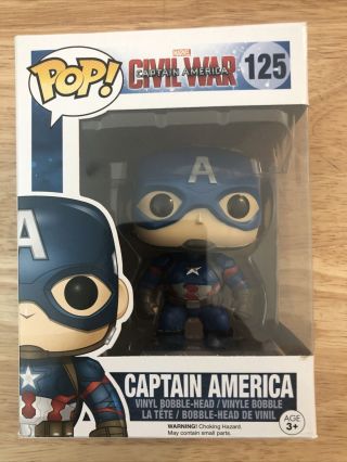 Funko Pop Marvel Captian America Civil War - Captian America 125