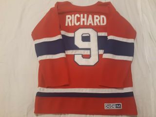 Maurice " Rocket " Richard Montreal Canadiens Ccm Throwback Jersey