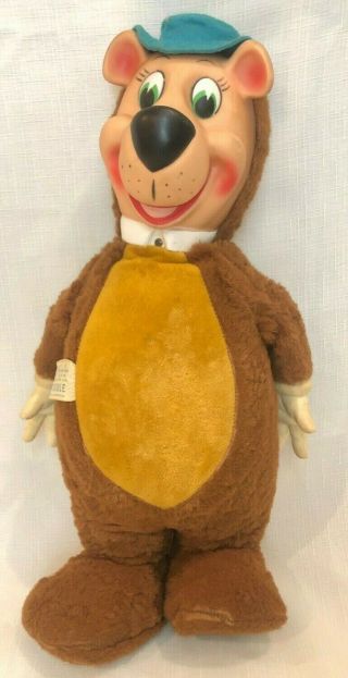 Vintage Yogi Bear 18 " Stuffed Plush Doll Knickerbocker Toy Company 1959