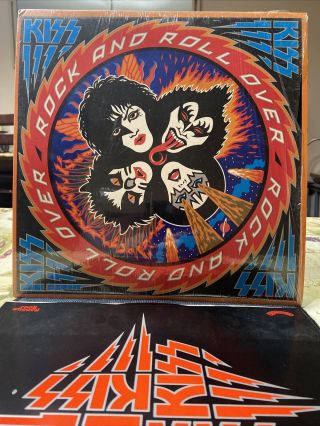 Kiss - ‎rock And Roll Over Lp & Sticker Casablanca ‎nblp7037 1976/full Shrink