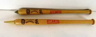 1940s St.  Louis Browns Mini Bat Pen And Pencil Set Mlb Baseball