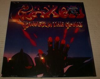 Saxon Power And The Glory Limited Edition (swirl Vinyl) W/ Hype Sticker Nwobhm