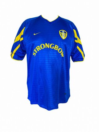 Vintage Nike Leeds United Strongbow Football Shirt Jersey Retro 2002 2003 Men 2l