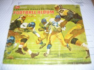 Vintage 1963 Post Cereal Cfl Football Album 59 Cards
