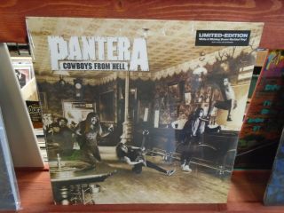 Pantera Cowboys From Hell Lp White & Brown Vinyl [dimebag 5th Album Metal]