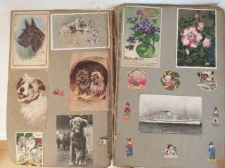 OLD SCRAPBOOK - ALL PAGES SHOWN 2145 3