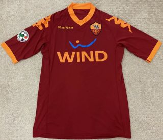 2007 - 2008 As Roma Asr Kappa Totti 10 Football Soccer Home Jersey Vtg Size Small