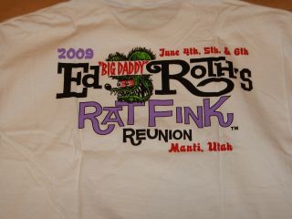 2009 7TH ANNUAL RAT FINK REUNION MEN ' S XL T - SHIRT,  ED 