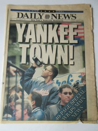 2000 Subway World Series York Daily News Newspaper Yankees Tickertape Parade