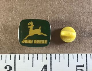 Vtg Enamel John Deere Hat Lapel Pin Pinback