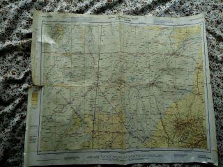 Old Bourke Aeronautical Chart Map Australia