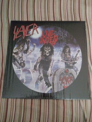 Slayer - Live Undead Lp Silver Vinyl Blood Splatter Limited,  Insert Ships