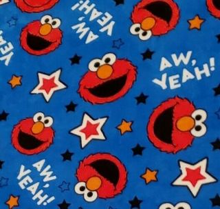 Elmo Sesame Street Little Kids Soft Fleece Blanket Appx.  40 " X 51 " Pre - Loved