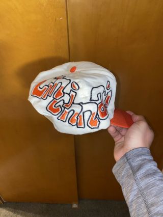 Vintage 90s Cincinnati Bengals NFL Football Graffiti Snapback Hat Cap By Twill 2