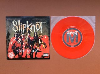 Slipknot Spit It Out B/w Surfacing (live) 7 " Red Vinyl Single Parental Advisory