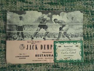 Vintage 1969 Jack Dempsey 
