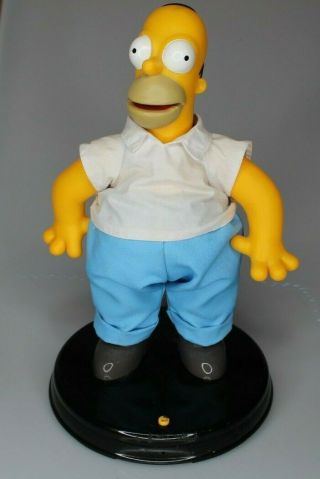 The Simpsons - Large Talking & Dancing Homer - Vintage Gemmy 2002 -