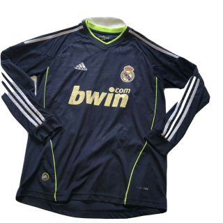Real Madrid 2010 2011 Home Football Soccer Jersey Long Sleeve Adidas Ronaldo