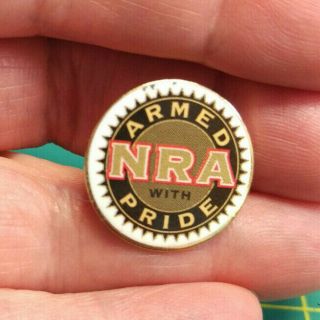 Nra Pin Armed With Pride Lapel Pin National Rifle Association Pin Made In Usa