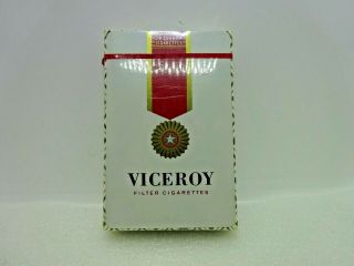 Nip Vintage Viceroy Cigarettes Bridge Size Playing Cards Packet