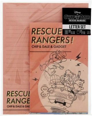 Disney Chip And Dale And Gadget Rescue Rangers Letter Set Stationery Anime