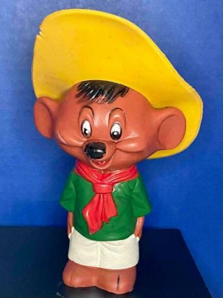 Vintage 5 " Speedy Gonzales Squeaky Figure Toy,  1971 R.  Dakin,  Warner Bros.  Ex