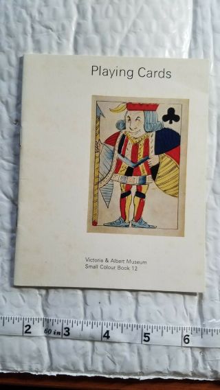Vintage Small 1976 Playing Card Book Victoria & Albert Museum London England Uk
