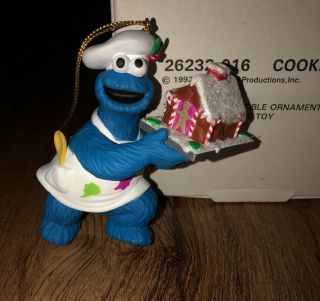 1992 Disney Jim Henson’s Sesame Street “cookie Monster” Christmas Ornament
