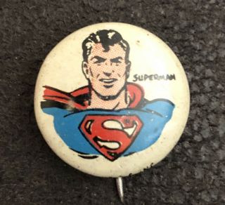 Kellogs Pep Superman Pin 1940s Dc Comics Superhero